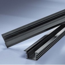 Προφίλ Αλουμινίου Μαύρο Βαθύ Χωνευτό 2m για ταινία LED Χωρίς Κάλυμμα 30-0560021